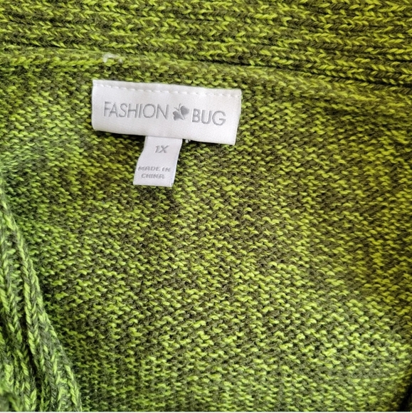 Lot Of 4 Womens Shirts 1X Blouse Tops Fashion Bug Short Sleeve Cardigan Plaid - Picture 4 of 9